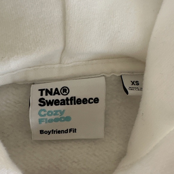 ARITZIA TNA Sweatfleece Cozy Fleece Boyfriend Midweight Hoodie SWEATSHIRT New XS - Picture 11 of 14